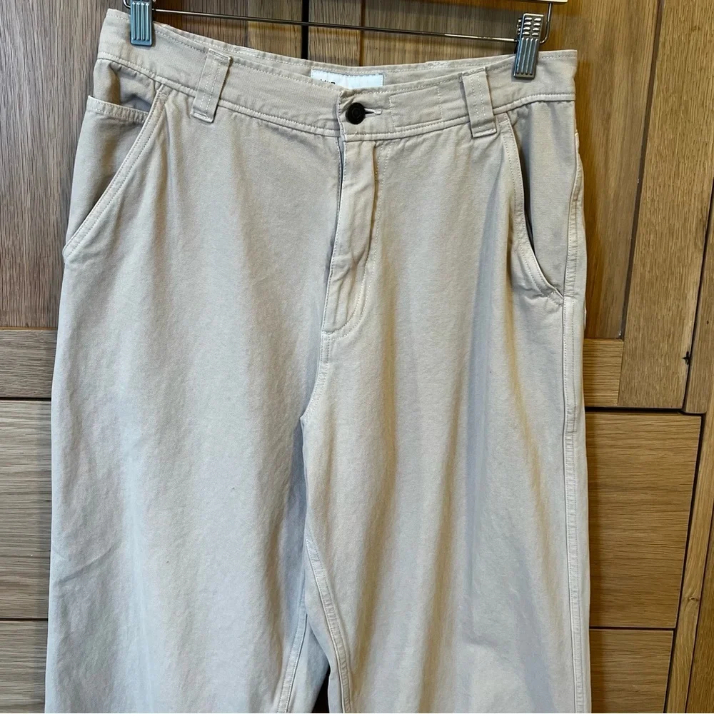 Adsum NYC Relaxed Fit Chino Pants Khaki Tan Size Small Spring Casual Neutral